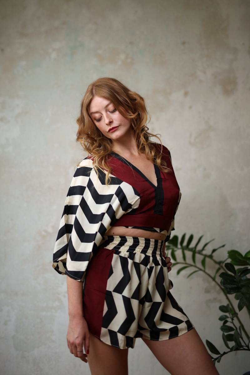 Sommer Set - Luftiges Top Und Shorts Short Kombi von TaobaImpuls