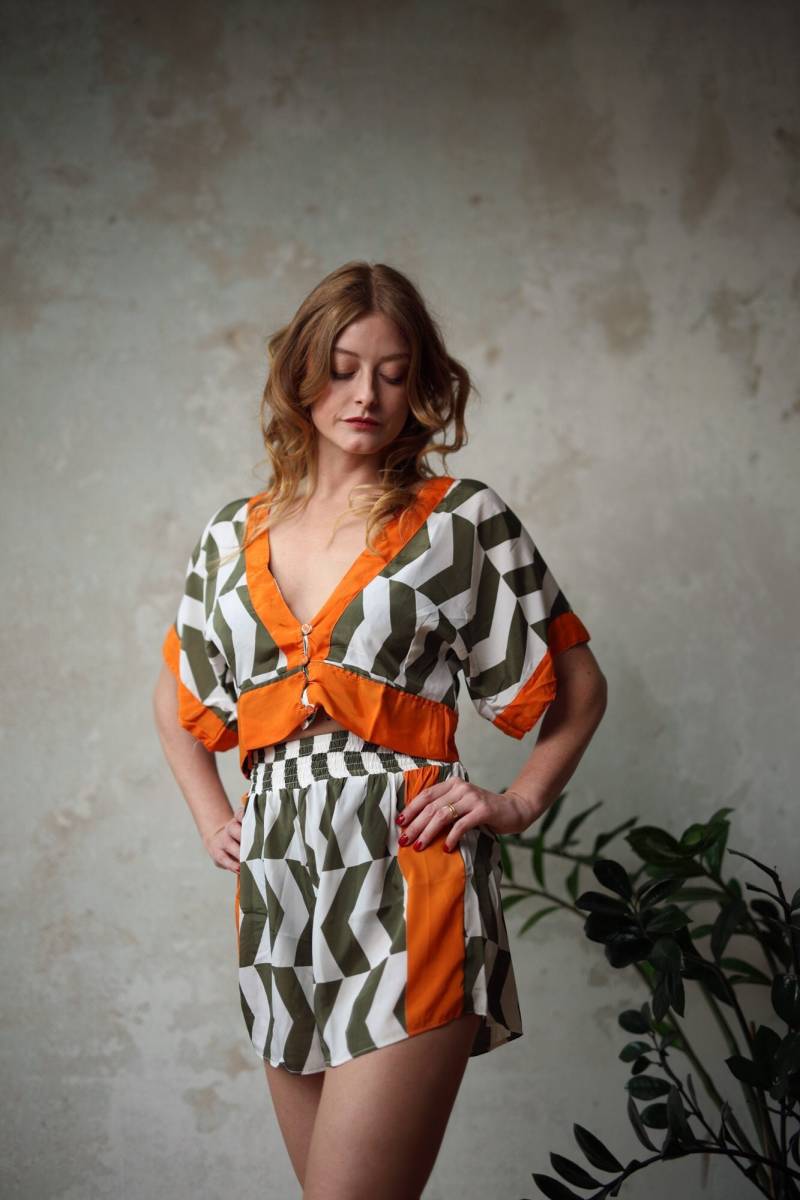 Sommer Set - Luftiges Top Und Shorts Short Kombi von TaobaImpuls