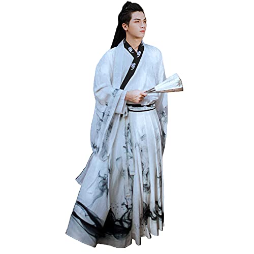 Taooolll Chinesisches Hanfu Kleid für Frauen Mann Altes chinesisches traditionelles Kostüm Hanfu Kleid Kostüm Cosplay Kostüm Anzug für Bühnenshow Performances Cosplay Halloween Party von Taooolll