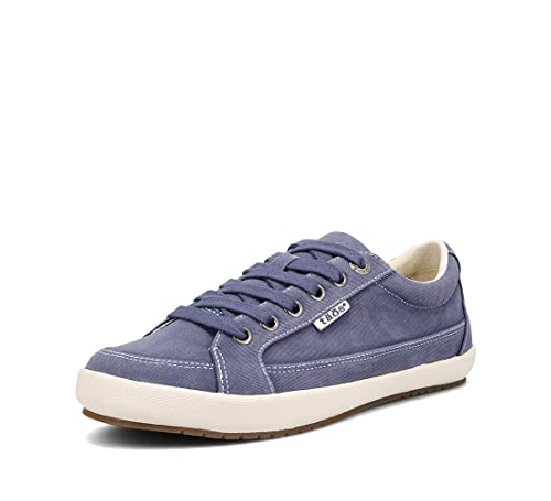 Taos Damen, Moc Star Sneaker, Indigo Distressed, 37.5 EU von Taos