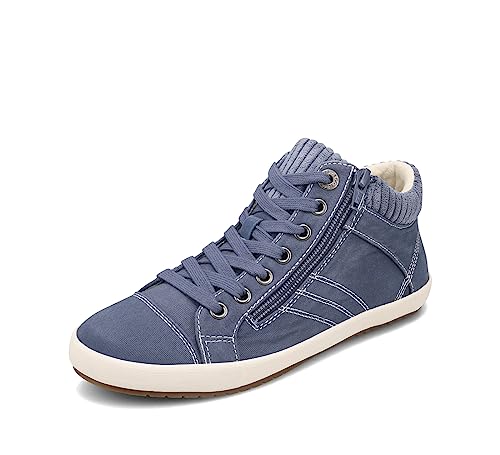 Taos Damen Startup Sneaker, Indigo Distressed, 38 EU von Taos
