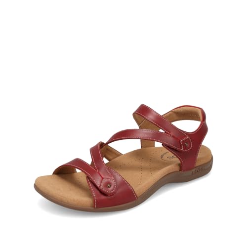 Taos Footwear Damen Big Time Sandale, Kirschrot, 39.5 EU von Taos