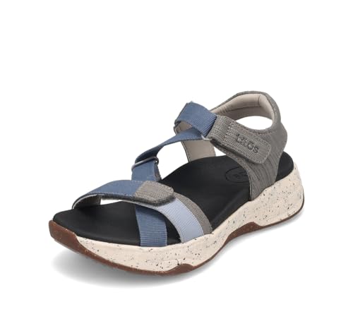 Taos Footwear Damen Super Z Sandale, Blau Multi, 42 EU von Taos