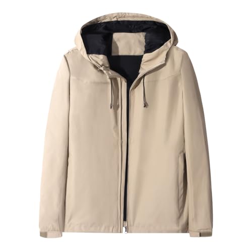 Taoyoule Wasserdichte Jacken für Herren Lässige leichte Regenjacke Mantel mit Kapuze Windjacke für Outdoor-Wandern und Angeln im Herbst Taoyoule Wasserdichte Jacken für Herren Lässige leichte Regenjacke Mantel mit Kapuze Windjacke für Outdoor-Wandern und Angeln im Herbst von Taoyoule