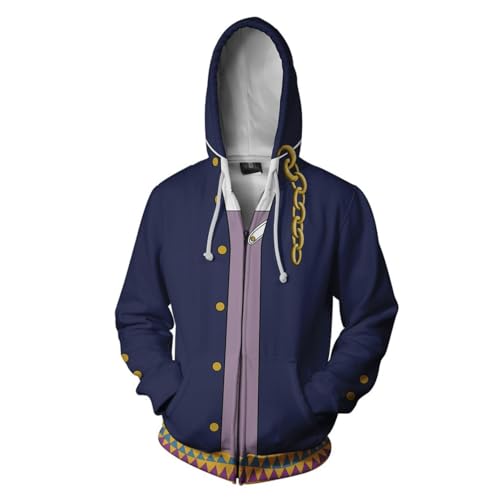 Taoyuany Anime Hoodie Jacke Jotaro Kujo/Dio Brando/Giorno Giovanna Strickjacke Anime Sweatjacke Mit Kapuze Für Herren Damen von Taoyuany