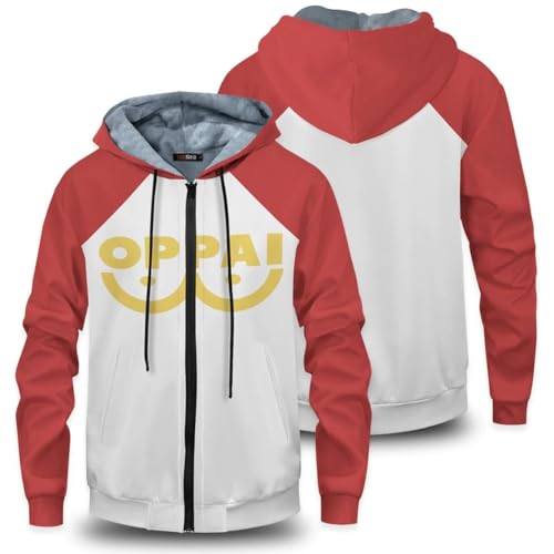 Taoyuany One Punch Man Saitama Anime Lose Mode Warme Strickjacke 3D Printed Hoodie Sweatshirts Mode Langarm Herbst &Winter von Taoyuany