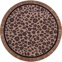 Tapis Petit Kinderteppich Leopard pink Ø 120 cm von Tapis Petit