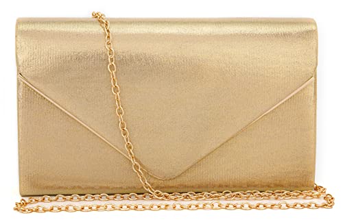 Taponukea Clutch Geldbörsen für Frauen Abendtasche Glitzer Clutches Handtaschen für Abschlussball Party Hochzeit Clutch, gold von Taponukea