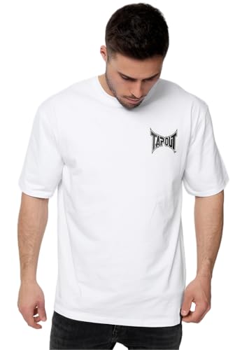 Tapout Herren T-Shirt Oversize Creekside White/Black S, 940010 von Tapout