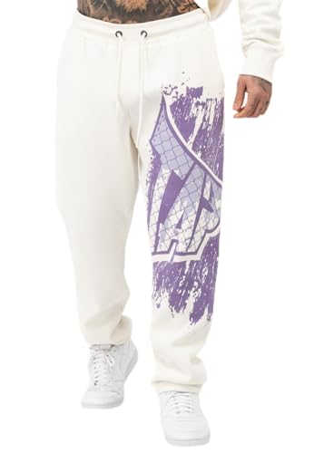 Tapout Herren CF Jogger Shorts, White/Lilac, XL von Tapout