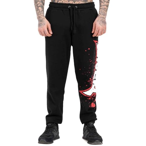 Tapout Herren Jogginghose Normale Passform Splashing Jogger Black/Red/Ecru XL von Tapout
