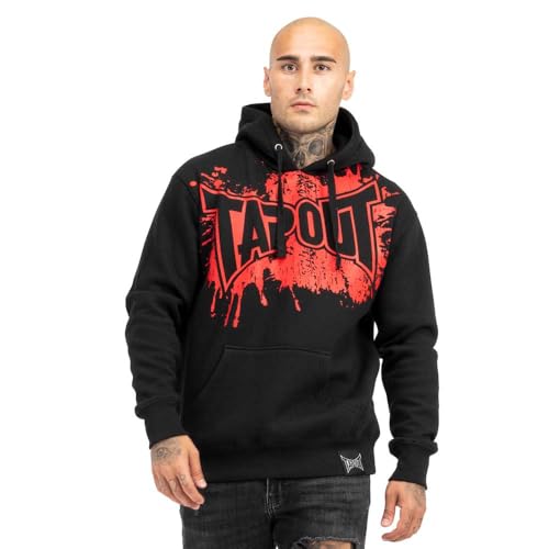 Tapout Herren Kapuzensweatshirt Normale Passform PACOMILA Black/Red L von Tapout