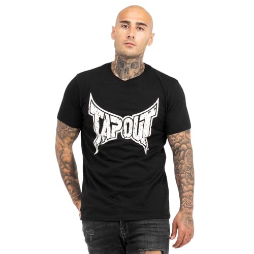Tapout Herren T-Shirt Normale Passform Doppelpack AMBOYN Black/White XXL von Tapout