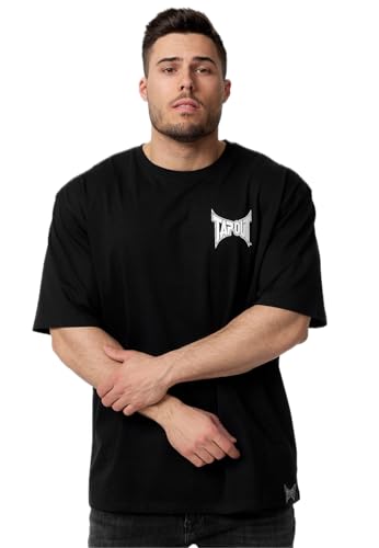 Tapout Herren T-Shirt Oversize Creekside Black/White L, 940010 von Tapout