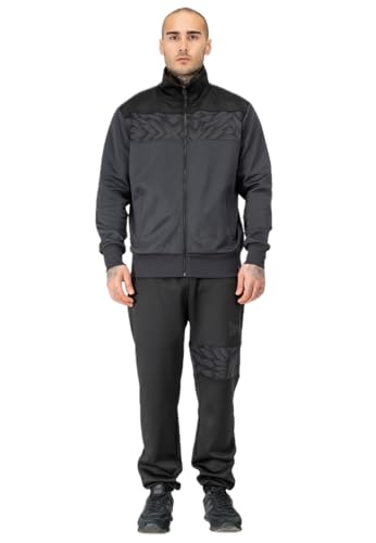 Tapout Herren Trainingsanzug normale Passform SPIRIT TRACKSUIT Black/Grey XXL von Tapout