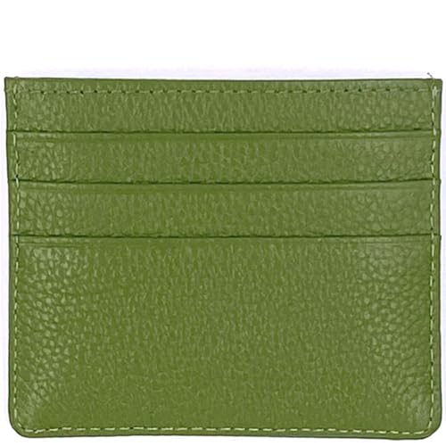 Tapp Collections™ RFID Protect Slim Minimalist Pocket Leather Wallet Card Holder, Original / Grün, 3.9"x 3"x 0.15", Minimalistisch von Tapp Collections