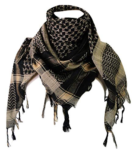 Tapp Collections Kufiya-Halstuch, hochwertiger Shemagh-Schal - - 42 " x 42" with tassels von Tapp Collections