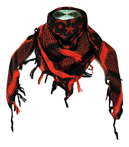 Tapp Collections Kufiya-Halstuch, hochwertiger Shemagh-Schal - - 42 " x 42" with tassels von Tapp Collections