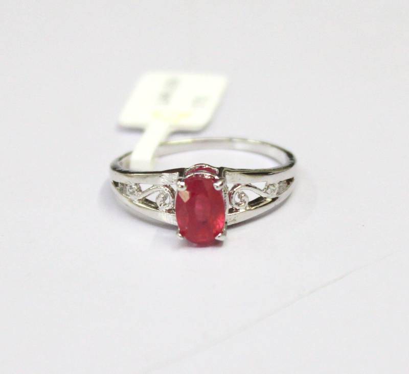 Oval Rubin Ring 925 Sterling Silber Geburtsstein Ring von Tarageminternational