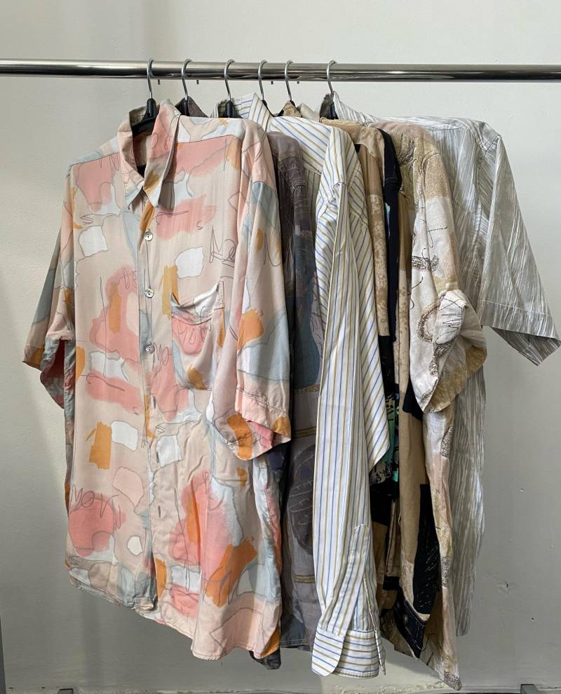 Vintage Langarm Button-Down Hemden Großverkauf 80S/90S Retro Großkauf von TarasCommon