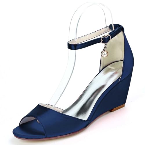 Hochzeitsschuhe für die Braut hohe Absätze Plateau Keilabsatz Brautschuhe Hochzeitsabsätze für Frauen Pumps Abend Part Kleid Schuhe von TarfiC