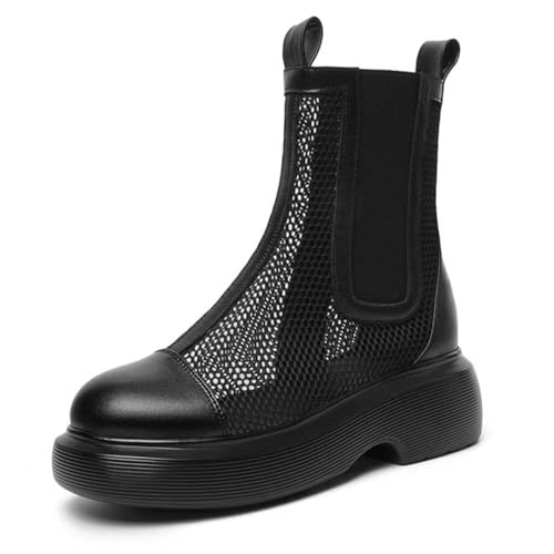 TarfiC Damen Ledernetz hohl-out-Peep-Toe-Sandalen und Martenstiefel-Sommer dünne, atmungsaktive kurze Knöchelstiefel, Frauenstiefel TarfiC Damen Ledernetz hohl-out-Peep-Toe-Sandalen und Martenstiefel-Sommer dünne, atmungsaktive kurze Knöchelstiefel, Frauenstiefel von TarfiC