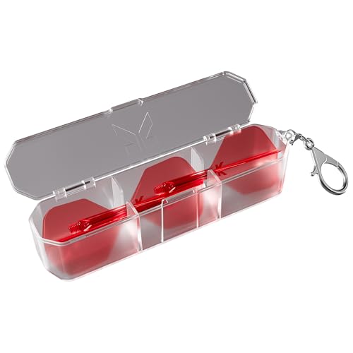 Target Darts K Flex Flights Storage Case | Stores Set of 3 Kflex Flight and Shaft System | K-Flex Holder, K Case, Dart Accessories Case, Hard Storage Case with Key Chain von Target Darts