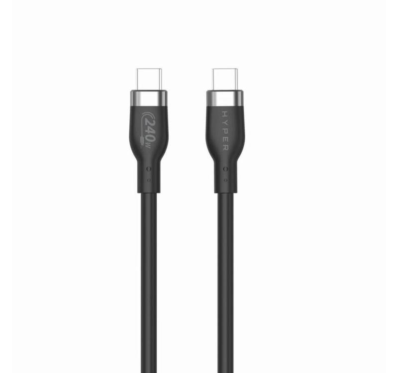 Targus Etui Hyper 1M Silicone 240W USB-C Charging Cable, Black von Targus