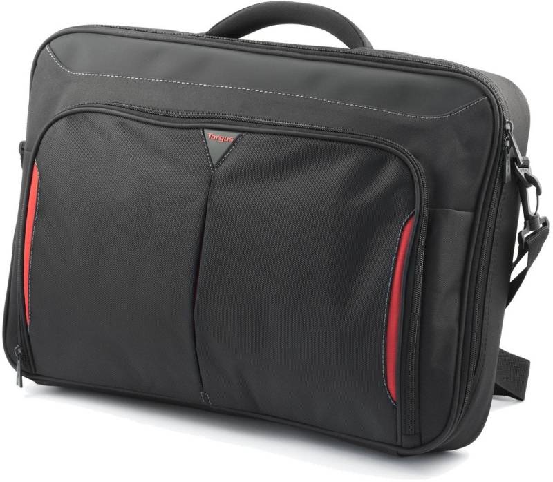 Targus Laptoptasche Targus Classic+ Clamshell Laptop Tasche (17-18) schwarz/rot von Targus
