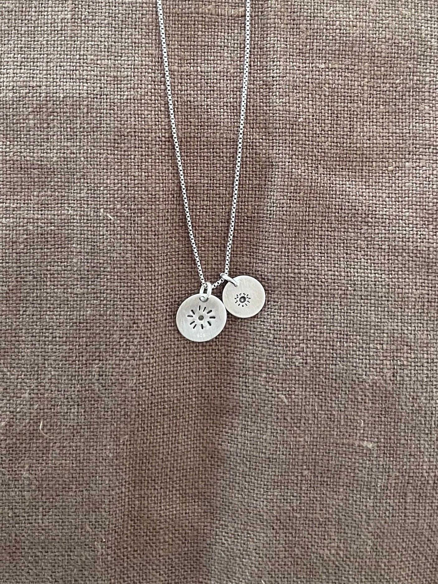 Echt Silber Anhänger ‚Solar System' 925 Silber Pendant von TaroLabel