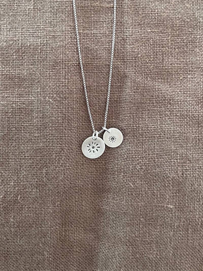 Echt Silber Anhänger ‚Solar System' 925 Silber Pendant von TaroLabel