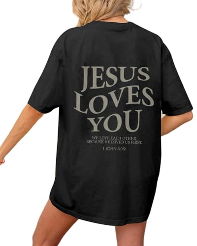 Tarotong Oversize Shirt Damen Kurzarm Longshirt Oberteile Sommer Rückendruck Lässig Blusen Tuniken mit Buchstaben Muster E-Slogan XL Tarotong Oversize Shirt Damen Kurzarm Longshirt Oberteile Sommer Rückendruck Lässig Blusen Tuniken mit Buchstaben Muster E-Slogan XL von Tarotong