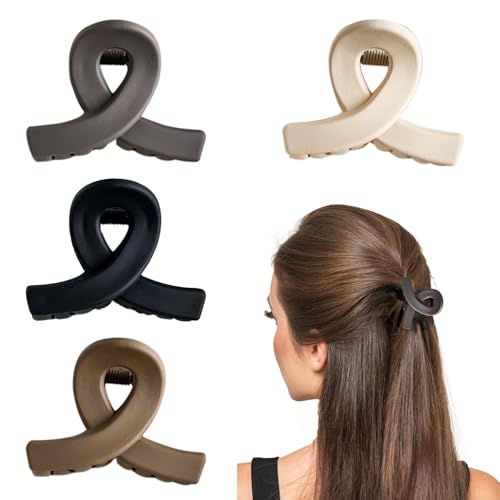Tarqite 4 Stück Haarspangen Damen Klein, Matte Haarklammer Mittelgroß, Haarspangen Dünnes Haar, Rutschfeste Haarklammern mit X-förmigen Kreuzdesign für Alltag, Sport, Autofahren Tarqite 4 Stück Haarspangen Damen Klein, Matte Haarklammer Mittelgroß, Haarspangen Dünnes Haar, Rutschfeste Haarklammern mit X-förmigen Kreuzdesign für Alltag, Sport, Autofahren von Tarqite