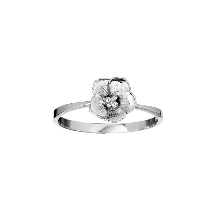 Kirsche Blüte Itsy Bitsy Ring, Cherry Blossom Stacking Kirsche Blüte Itsy Bitsy Ring, Cherry Blossom Stacking von TarraRosenbaumJewels