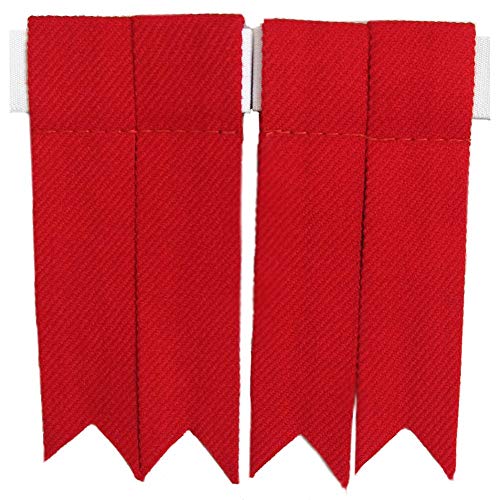 Tartan City Herren Schottisch Kilt Hose Socken Blitze Strumpfhalter Erwachsene/Kilt Blitze Unirot von Tartancity