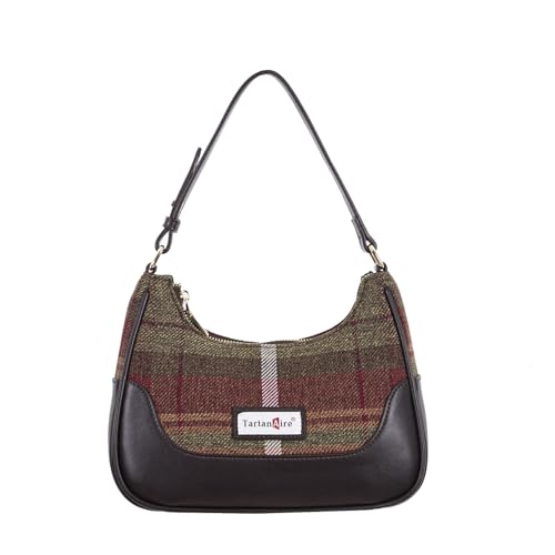 TartanAire Handtasche Damen Umhängetasche Schultertasche PU-Leder Schultertasche für Partys und Einkäufe, Braunrot TartanAire Handtasche Damen Umhängetasche Schultertasche PU-Leder Schultertasche für Partys und Einkäufe, Braunrot von TartanAire