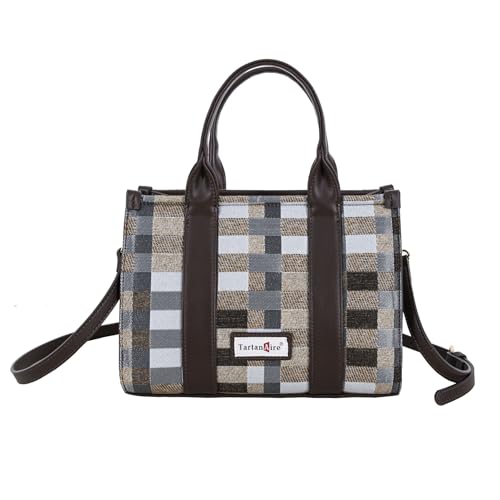 TartanAire Tragetasche für Damen, klein, Tragegriff oben, Damen-Umhängetasche, Khaki Grau, 10.2*5.5*7.9 inches TartanAire Tragetasche für Damen, klein, Tragegriff oben, Damen-Umhängetasche, Khaki Grau, 10.2*5.5*7.9 inches von TartanAire