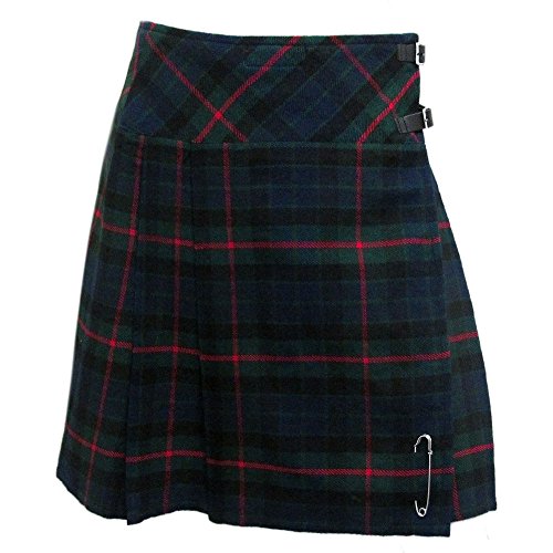 Tartanista Damen 51 cm Lange Kilt-Rock mit Kiltnadel Gunn 34 von Tartanista