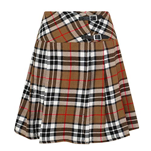 Tartanista Damen 51 cm Lange Kilt-Rock mit Kiltnadel Kamel Thompson 34 Tartanista Damen 51 cm Lange Kilt-Rock mit Kiltnadel Kamel Thompson 34 von Tartanista