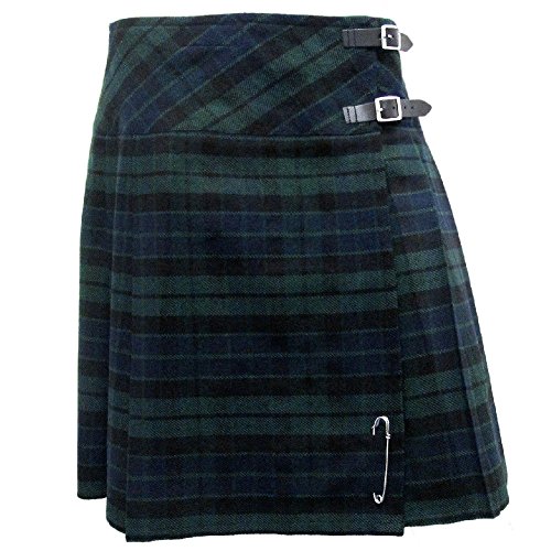 Tartanista Damen 51 cm Lange Kilt-Rock mit Kiltnadel MacKay Modern 34 (Waist 28 inches) von Tartanista