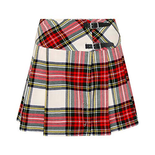 Tartanista Damen Mini-Kilt-Rock 42 cm (16,5") Länge Dress Stewart 34 von Tartanista