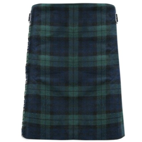 Tartanista - Herren Deluxe-Kilt - 7,3 m (8 Yard) Stoff - 454 g (16 oz) Stoffgewicht - Black Watch - Taille (Nabelhöhe) 101,6cm (40“), Länge 61cm (24“) von Tartanista