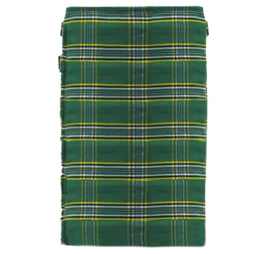 Tartanista - Herren Deluxe-Kilt - 7,3 m (8 Yard) Stoff - 454 g (16 oz) Stoffgewicht - Irish National - Taille (Nabelhöhe) 121,9cm (48“), Länge 61cm (24“) von Tartanista