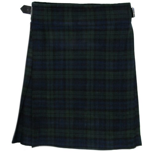 Tartanista - Herren Kilts mit 56 cm (22“) Länge - hochwertig - kurz - Black Watch-Tartanmuster - Taille (Nabelhöhe): 97cm (38“), Länge: 56cm (22“) von Tartanista