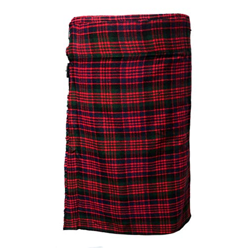 Tartanista - Herren Kilts mit 61 cm (24“) Länge - hochwertig - MacDonald - Taille (Nabelhöhe): 86,4cm (34“)/Länge: 61cm (24“) von Tartanista