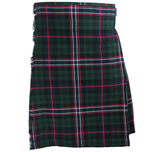 Tartanista - Herren Kilts mit 61 cm (24“) Länge - hochwertig - Scottish National - Taille (Nabelhöhe) 101,6cm (40“), Länge 61cm (24“) von Tartanista