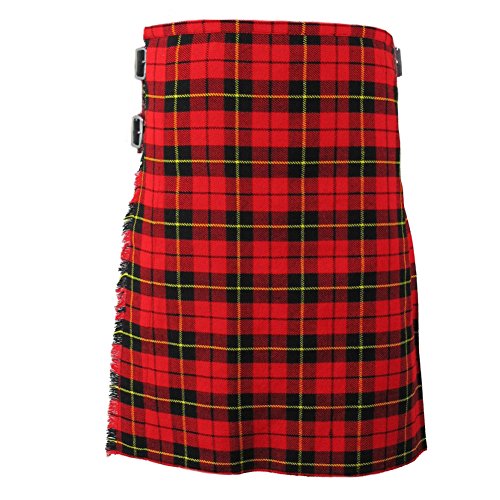 Tartanista - Herren Kilts mit 61 cm (24“) Länge - hochwertig - Wallace - Taille (Nabelhöhe) 106,7cm (42“), Länge 61cm (24“) von Tartanista