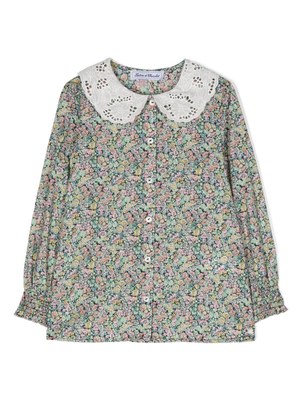 Tartine Et Chocolat Bluse mit Blumen-Print - Grün von Tartine Et Chocolat