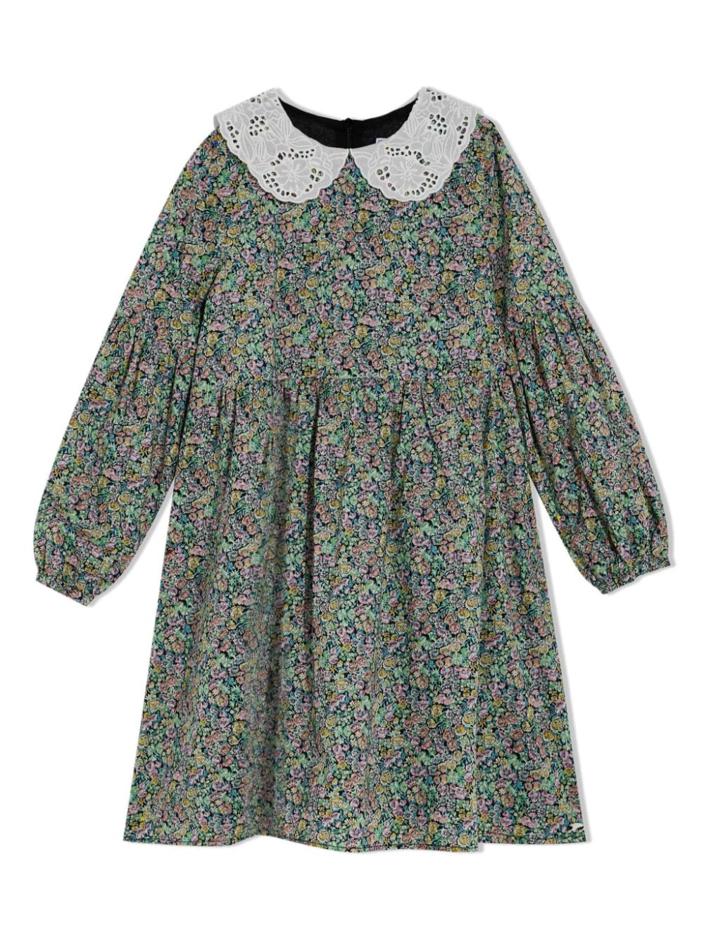 Tartine Et Chocolat Kleid mit Blumen-Print - Grün von Tartine Et Chocolat