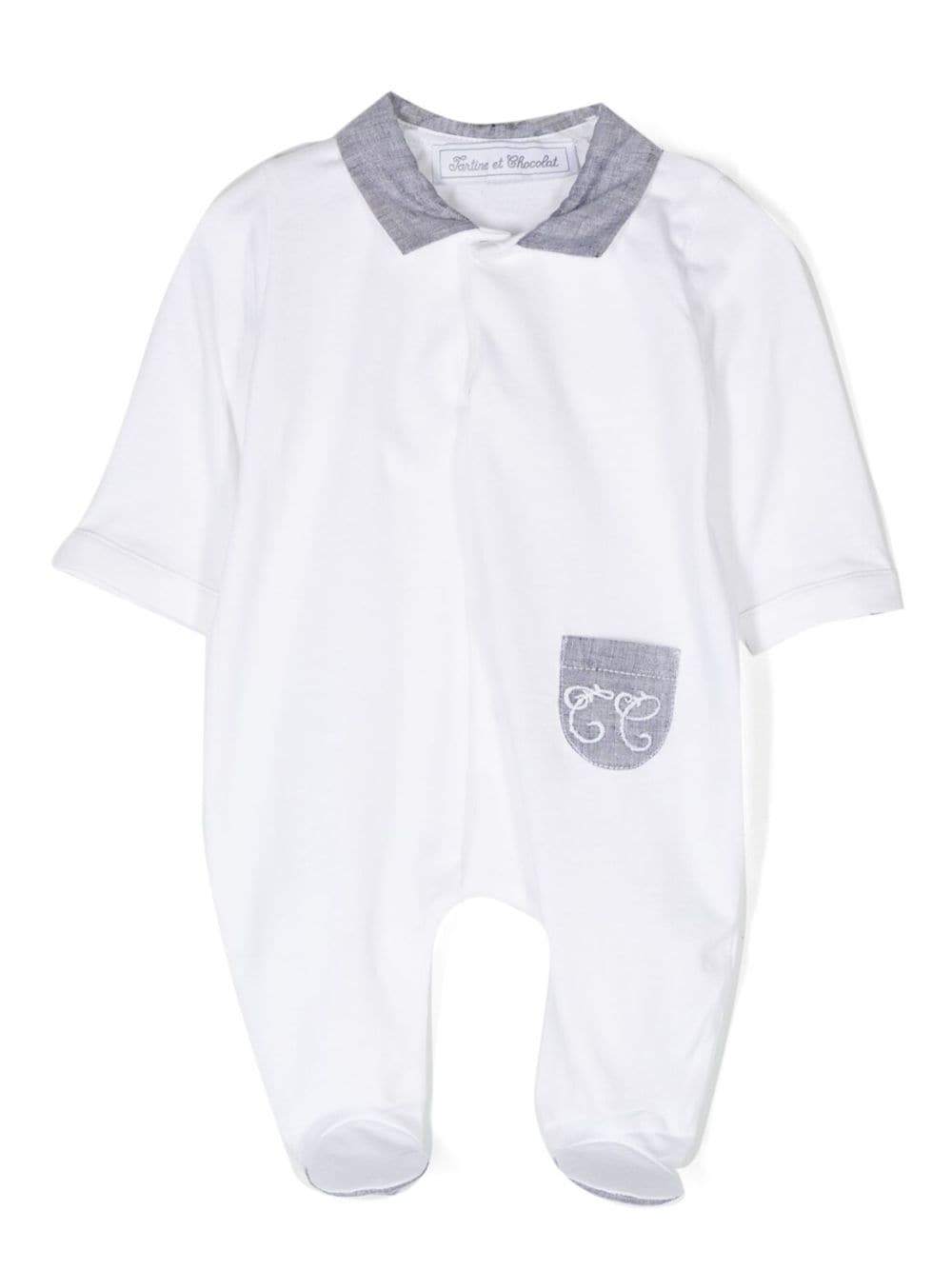 Tartine Et Chocolat Pyjama mit Logo-Stickerei - Weiß von Tartine Et Chocolat